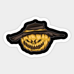 Scary Pumpkin Sticker